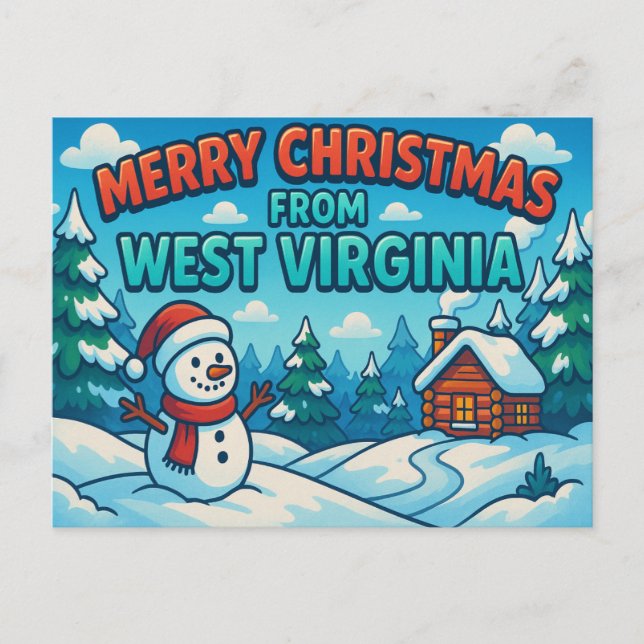 WESTVIRGINIEN Postkarte (Vorderseite)