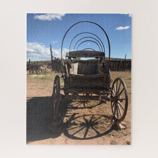 Westward Ho! Überbleibsel eines alten gedeckten Wa Puzzle (Vertikal)