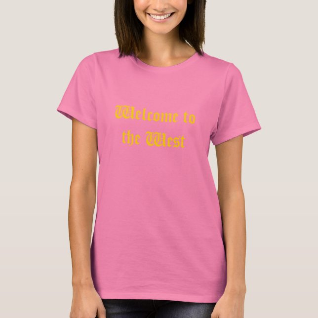 WestWelcomeOlive T-Shirt (Vorderseite)