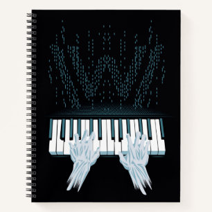 Westwelt   Android Hands am Spielerpiano Notizbuch