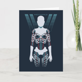 Westwelt | Android-Skelett über Logo Karte