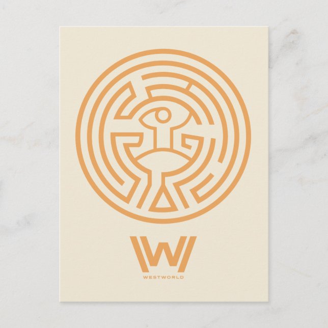 Westwelt | Das Maze-Symbol Postkarte (Vorderseite)