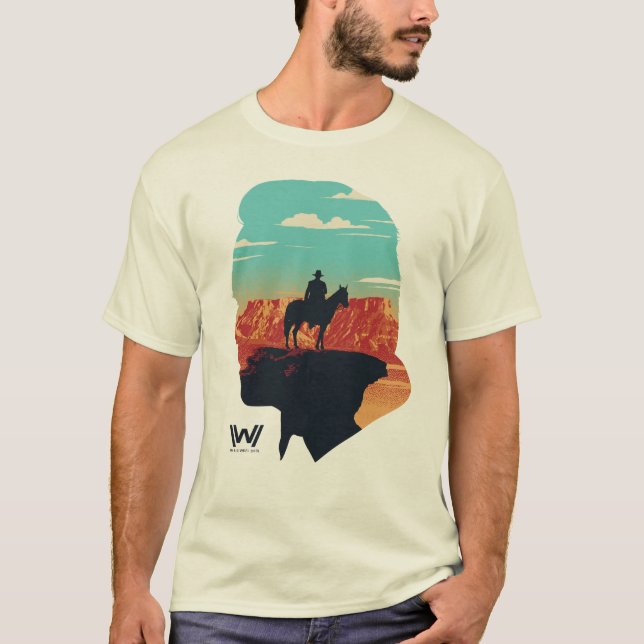 Westwelt | Dr. Ford Silhouette des Menschen in Sch T-Shirt (Vorderseite)
