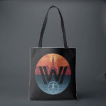 Westwelt | Escalante Church Logo<br><div class="desc">Karo in dieser Westworld-Logo-Grafik mit der Weißen Kirche und der Stadt Escalante oben und dem Vitruvianischen Android unten.</div>