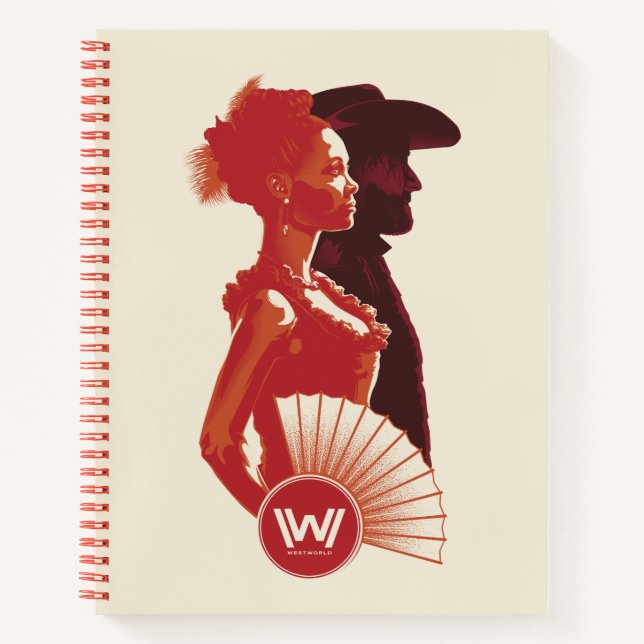 Westwelt | Maeve & Hector Stencil Portrait Notizbuch (Vorderseite)