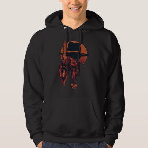 Westwelt Schwarzer Mann mit Revolver Hoodie