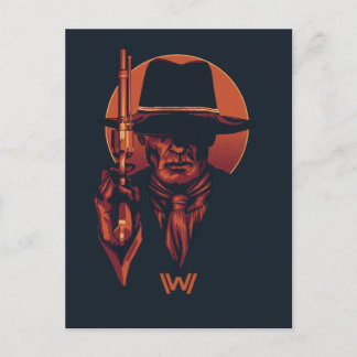 Westwelt | Schwarzer Mann mit Revolver Postkarte