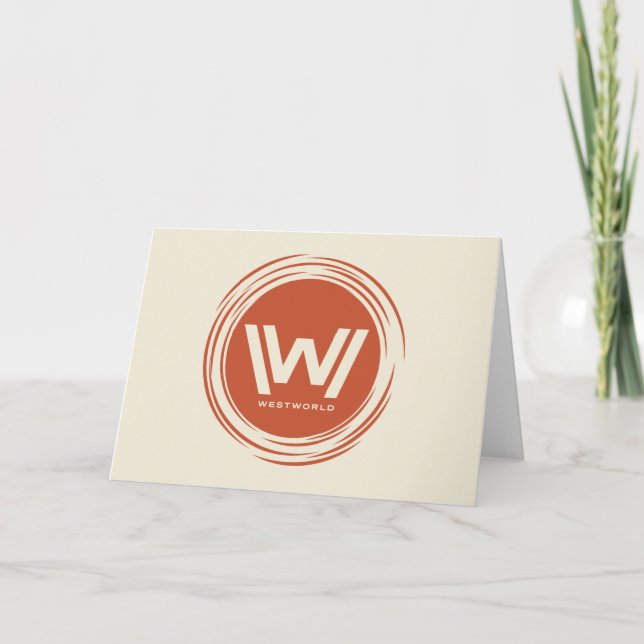 Westwelt | Stilisierte Sun-Logos Karte (Vorderseite)