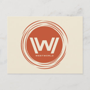 Westwelt   Stilisierte Sun-Logos Postkarte