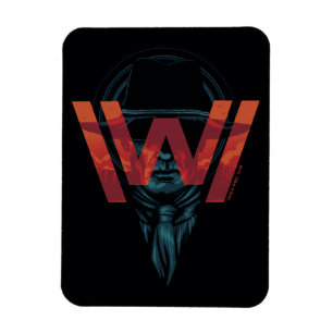 Westwelt The Man in Black Logo Graphic Magnet