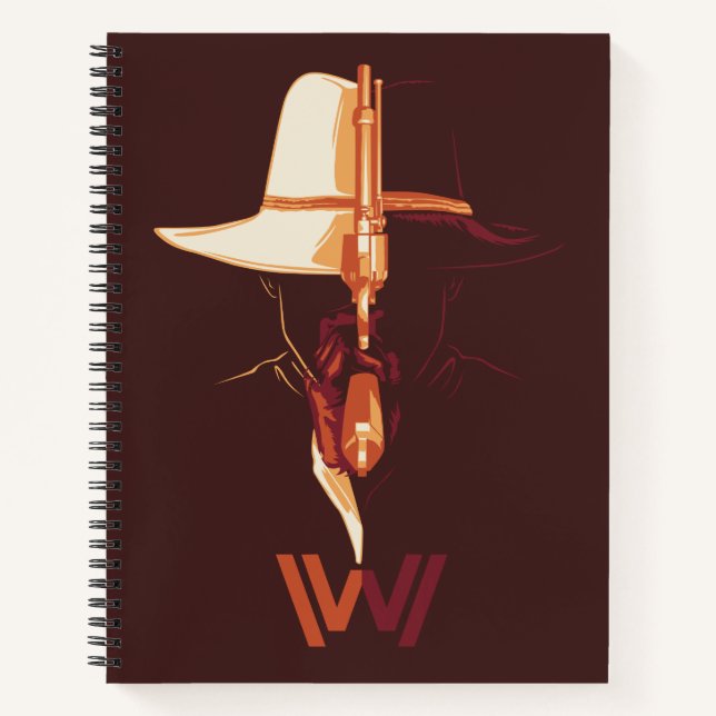 Westwelt | White Hat Black Hat Split Graphic Notizbuch (Vorderseite)