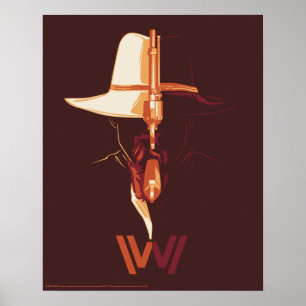 Westwelt   White Hat Black Hat Split Graphic Poster