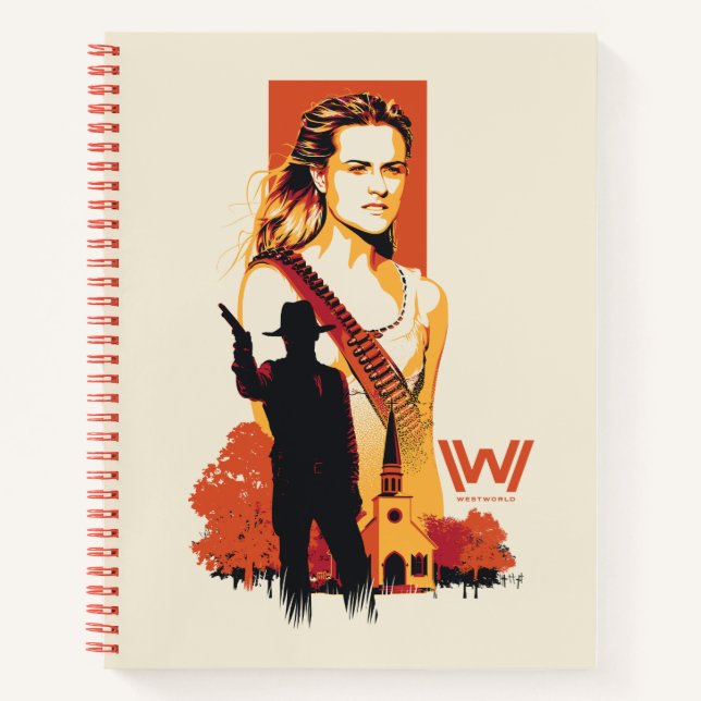 Westwelt | Wyatt & Man in Schwarz bei der Weißen K Notizbuch (Vorderseite)