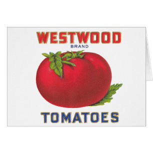 Westwood Tomaten - Vintage-Fruchtkistenetikett