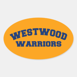 Westwood Warriors Ovaler Aufkleber