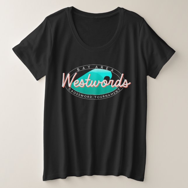 Westwords Reverse Logo T - Shirt (Frauen plus Größ (Design vorne)