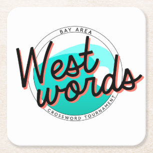 Westwords Set von Paper Untersetzer