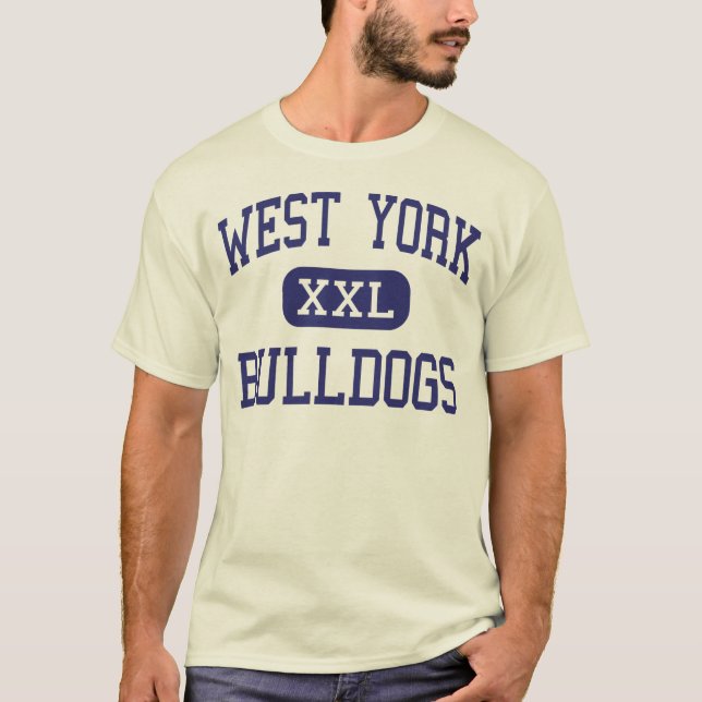 Westyork - Bulldoggen - hoch - York Pennsylvania T-Shirt (Vorderseite)