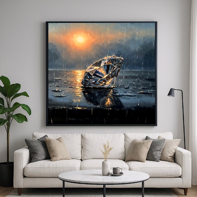 Wet Diamond - Impressionismus Stil Melancholie Kun Poster (Von Creator hochgeladen)