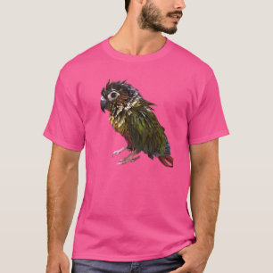 Wet Green Cheek Conure Bird Wet Small Parrot Wet P T-Shirt