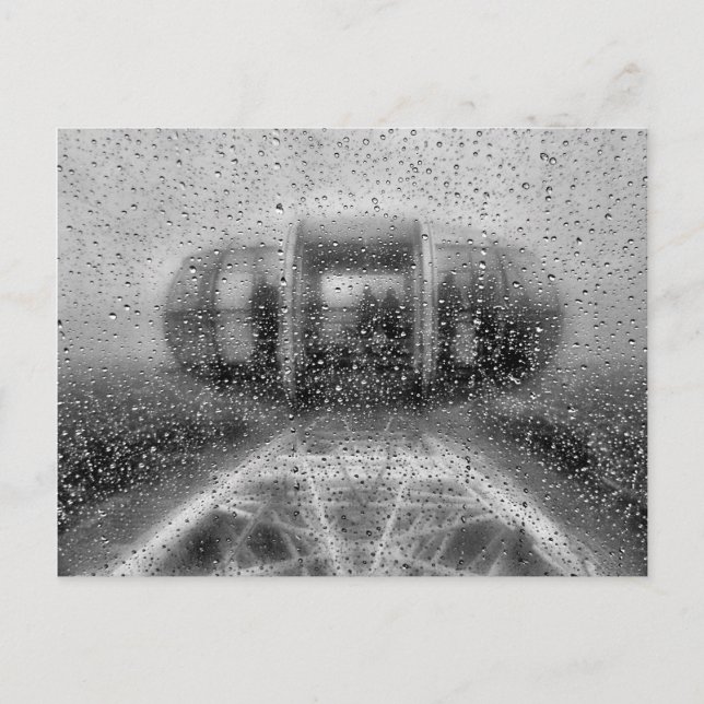 Wet London Eye Postkarte (Vorderseite)
