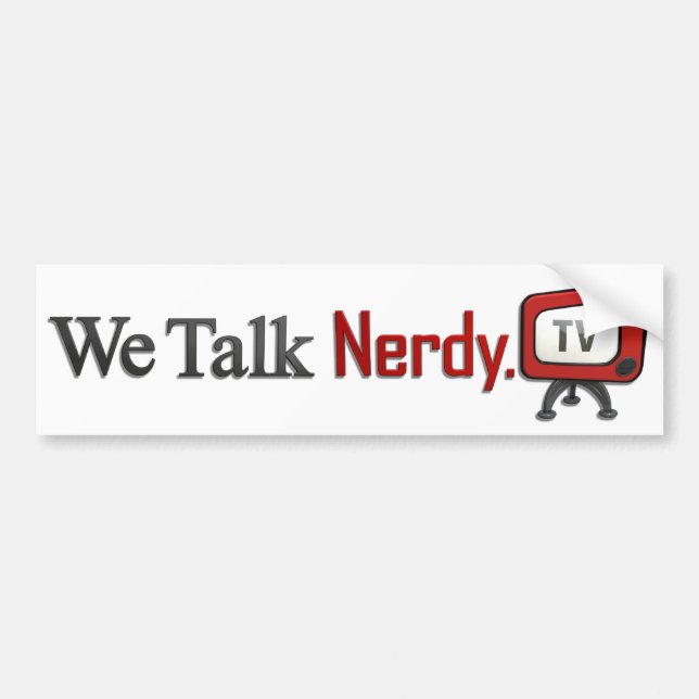 WeTalkNerdy.tv Autoaufkleber (Vorne)
