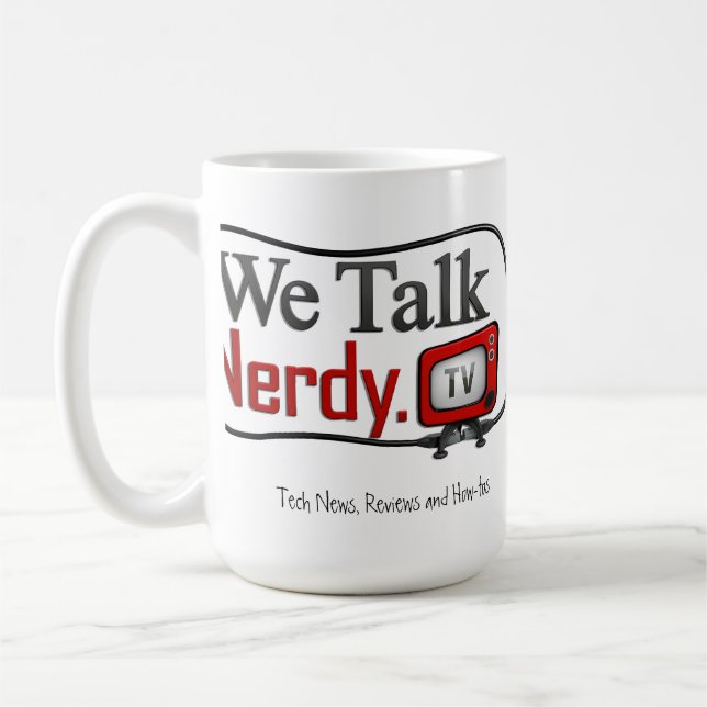 WeTalkNerdy.tv Logo-Tasse Kaffeetasse (Links)