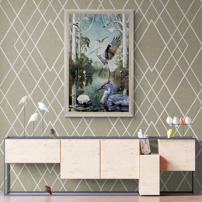 Wetland Magic Birds Nature Series Poster (Von Creator hochgeladen)