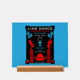 Wettbewerb "American Line Tancing" Acrylschild