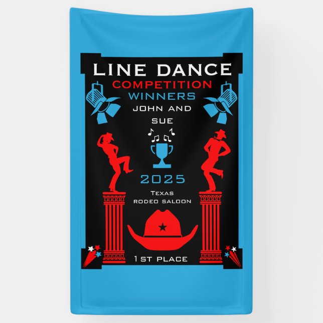 Wettbewerb "American Line Tancing" Banner (Vertikal)