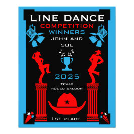 Wettbewerb "American Line Tancing" Fotodruck