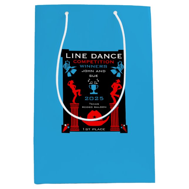 Wettbewerb "American Line Tancing" Mittlere Geschenktüte (Vorderseite)