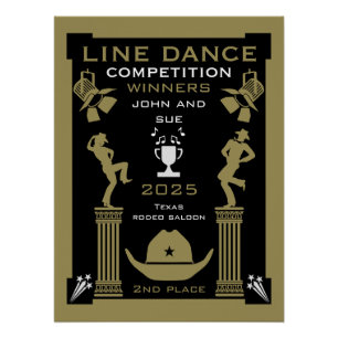 Wettbewerb "American Line Tancing" Poster