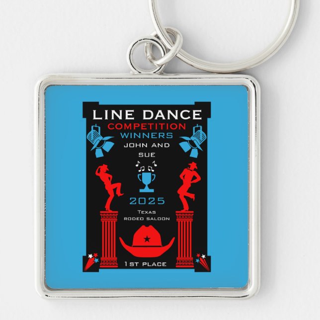 Wettbewerb "American Line Tancing" Schlüsselanhänger (Vorne)