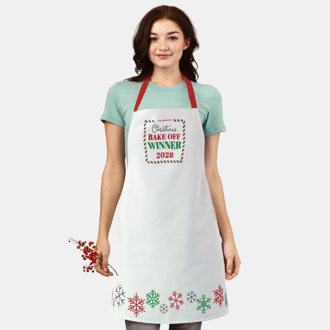 Wettbewerb "Kochen oder Backen" Gewinner Schürze (Christmas Holiday Competition Prize Apron for the Winner. Great for Cookie & Sweater Contests!)