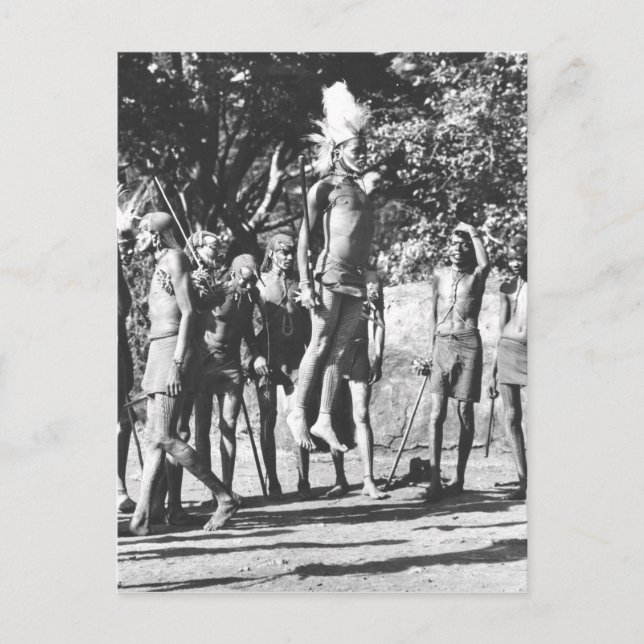 Wettbewerb Maasai Warrior Postkarte (Vorderseite)