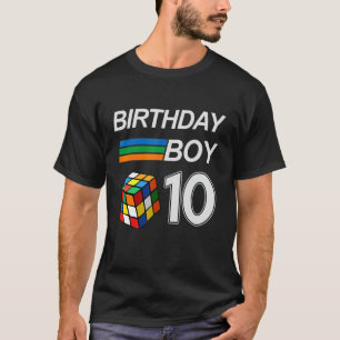 Wettbewerbs-Speedcubing 10. Geburtstag Geburtstag T-Shirt