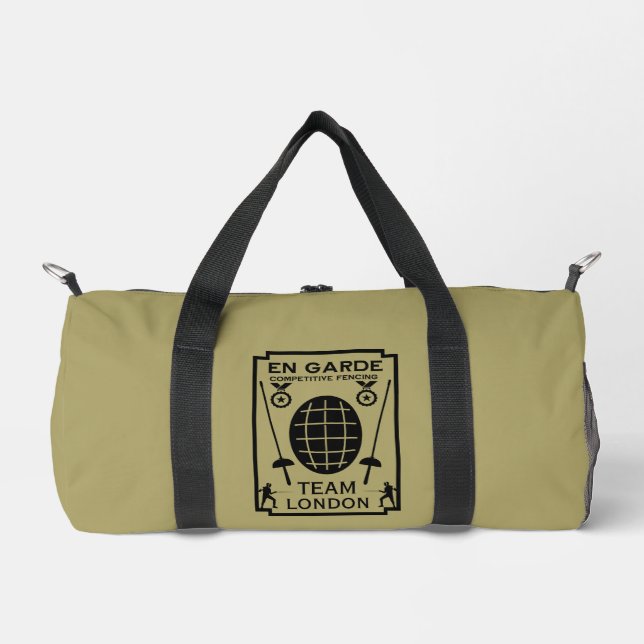 Wettbewerbsfähiges Schwertgefühl Duffle Bag (Vorderseite)