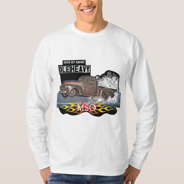 Wette niemals gegen Ole Heavy T-Shirt (Vorderseite)