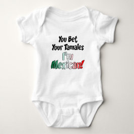Wette Your Tamales Mexican Baby Strampler