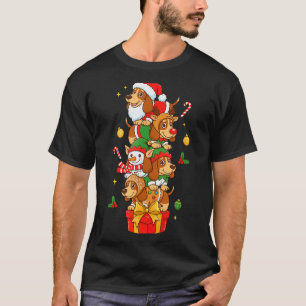 Wetten Hound Weihnachtsmann Elf Schneemann Weihnac T-Shirt