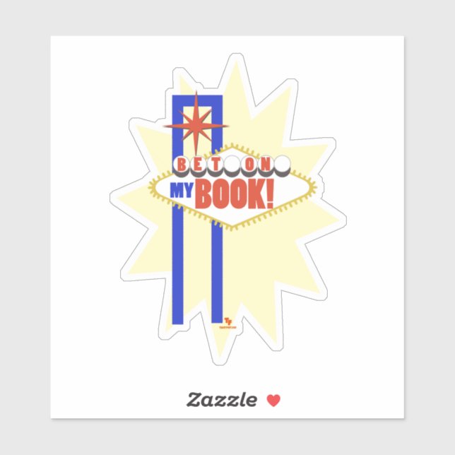 Wetten Sie auf das Logo "Autor-Spaß" meines Buches Aufkleber (Blatt)