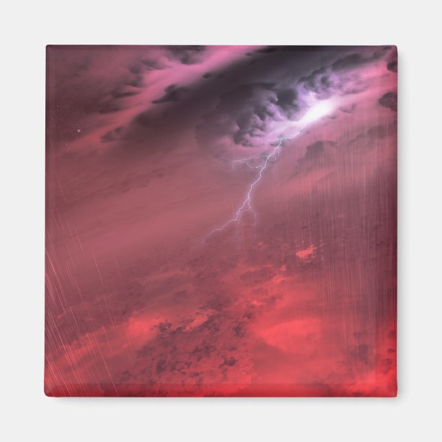 Wetter auf einem braunen Zwergstern. Magnet (Vorne)