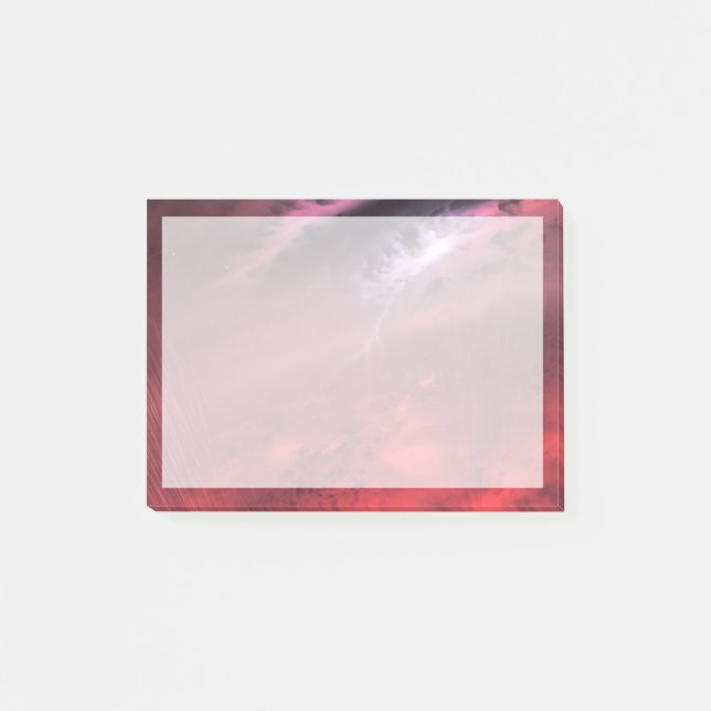 Wetter auf einem braunen Zwergstern. Post-it Klebezettel (Vorderseite)