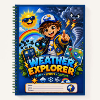 Wetter-Explorer-Kinder-STEM-Wissenschaftsnotizbuch Notizbuch