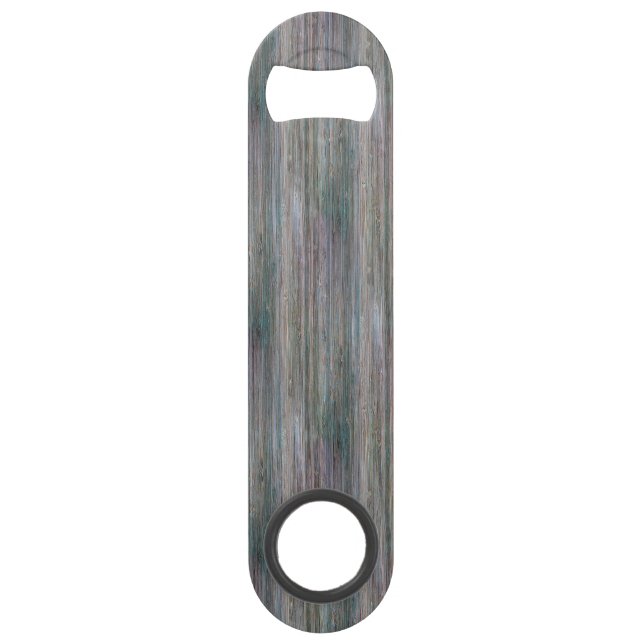 Wetter-geschlagener hölzerner Korn-Bambusblick Speedflaschenöffner (Vorderseite)