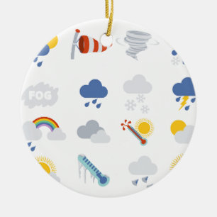 Wetter-Ikonen Keramikornament