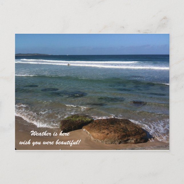 Wetter ist hier Wunsch, den Sie schön waren! Postkarte (Vorderseite)