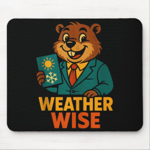 Wetter kluger Murmeltier-Vorhersage Humor Tank Top Mousepad