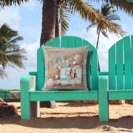 Wetterbeet Beach Wood Sand Monogram Kissen